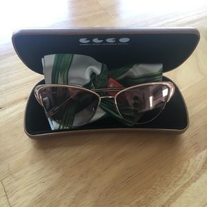 Garrett Leight rose gold Vista NEW w case